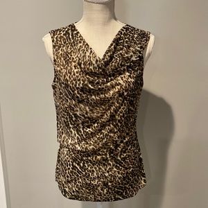 Worthington Leopard Top Size: M